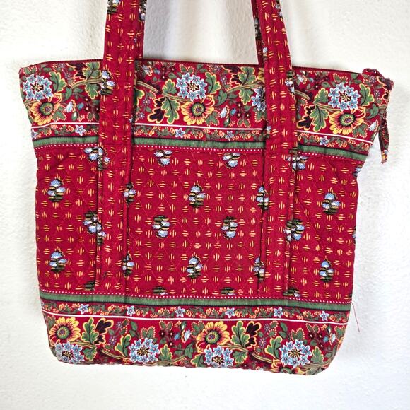Vintage Vera Bradley Red Provincial Floral Shoulder Bag Retired Cottagecore READ - Picture 7 of 16